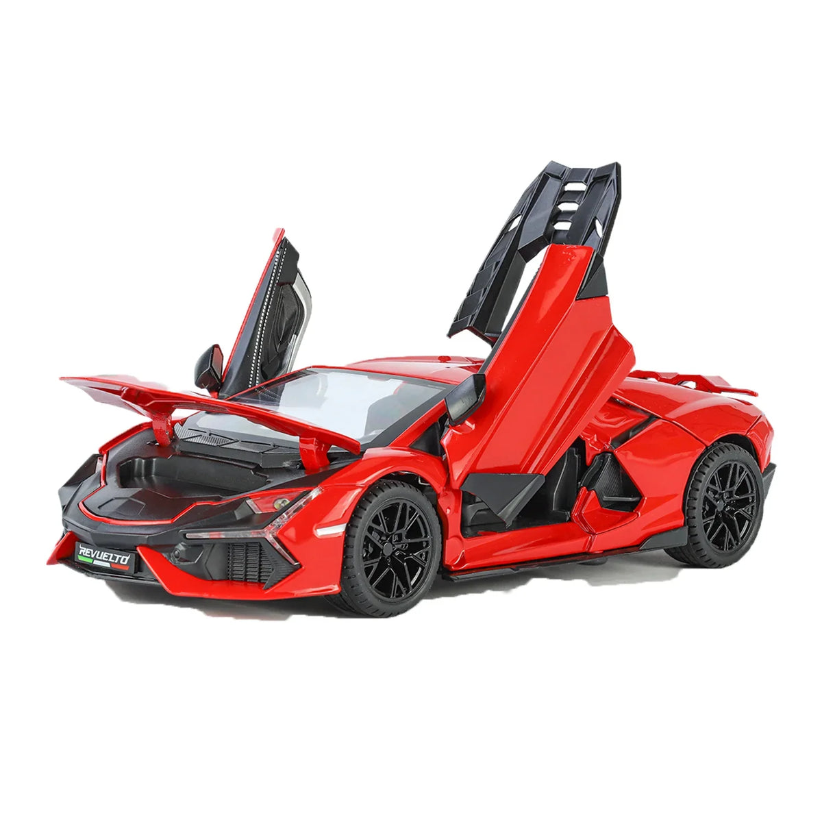 Lamborghini Daniel Street - Light, Sound with Openable Doors, 1:24 Scale (Red)