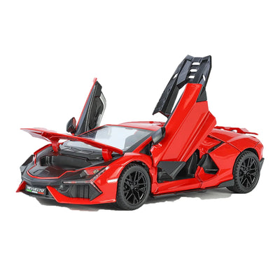 Lamborghini Daniel Street - Light, Sound with Openable Doors, 1:24 Scale (Red)