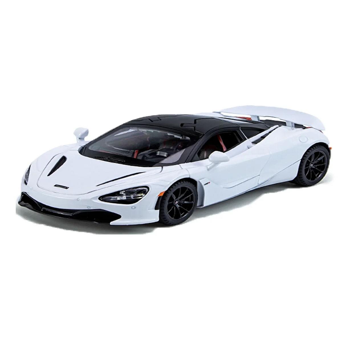 McLaren 720S - Light, Sound with Openable Doors, 1:24 Scale (White)