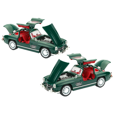 Mercedez Benz 300SL - Light, Sound with Openable Doors, 1:32 Scale (Green)