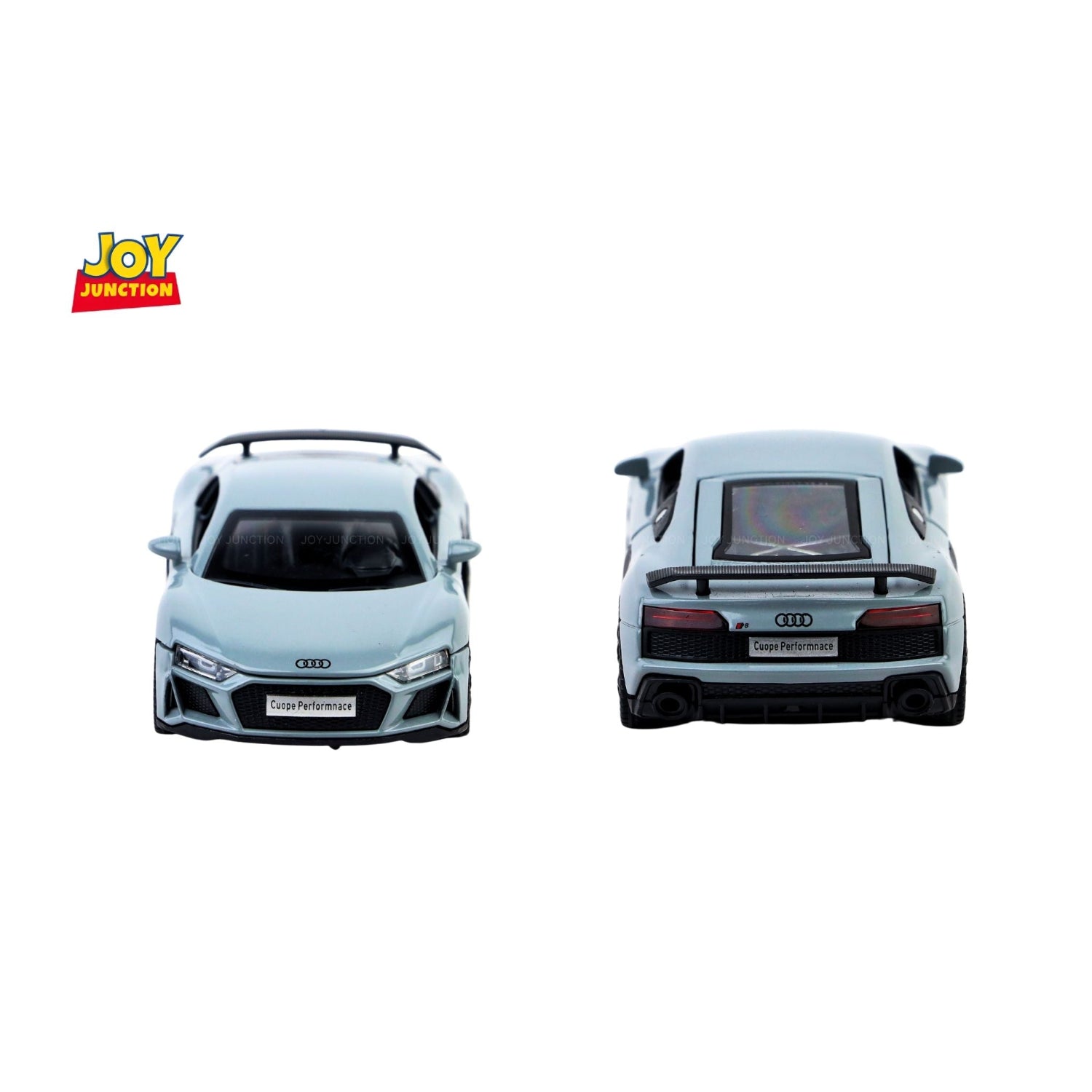 Audi R8  Pullback Toy Car - Light, Sound with Openable Doors, 1:32 Scale (Blue)