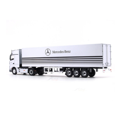 Mercedes-Benz Container Truck Classic Edition, 1:64 Scale (Silver)
