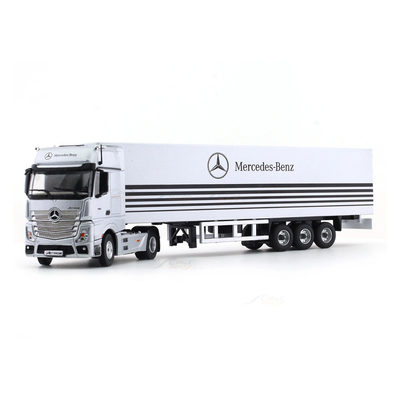 Mercedes-Benz Container Truck Classic Edition, 1:64 Scale (Silver)