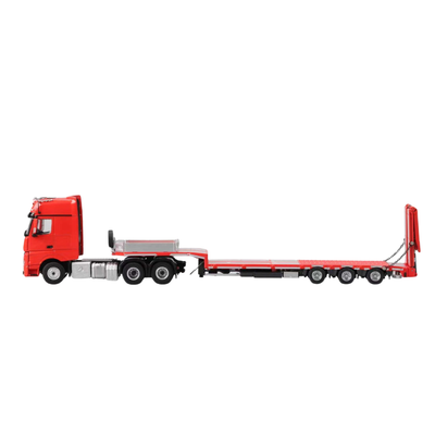 *PRE-ORDER* Mercedes-Benz - Flatbed Hauler Trailer, 1:64 Scale (Red)