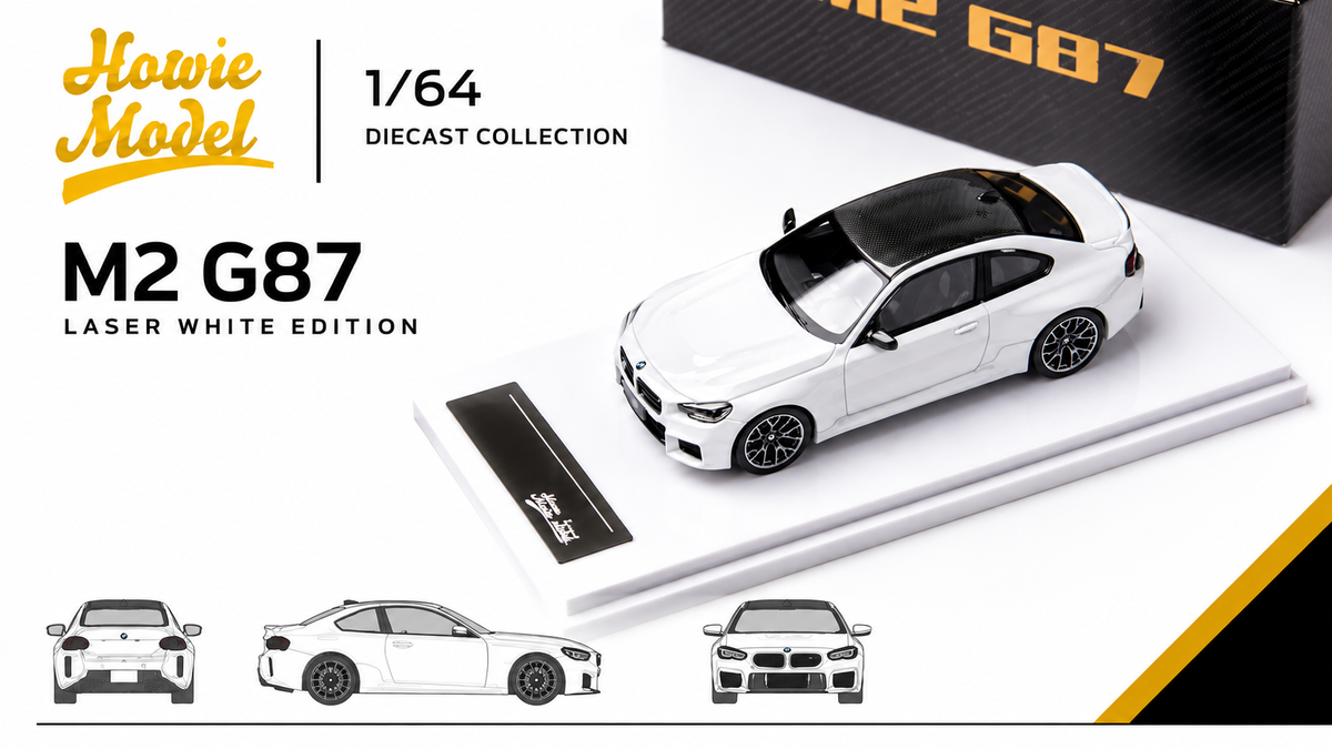 *APAXPO 2026* BMW M2 G87 Laser White (Limited to 699units), 1:64 Scale