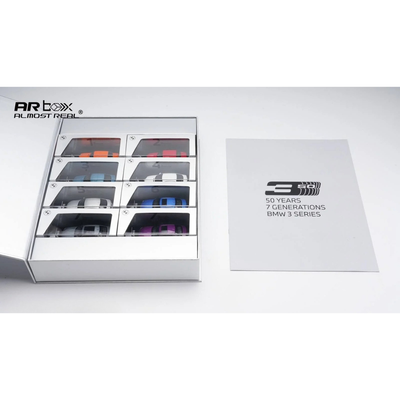 *PRE-ORDER* 50 Years of the BMW 3 Series 1:64 Miniature Collection (8 Cars Set), 1:64 Scale