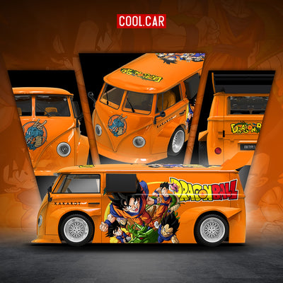 *PRE-ORDER* Volkswagen T1 Dragon Ball Painted, 1:64 Scale (Orange)