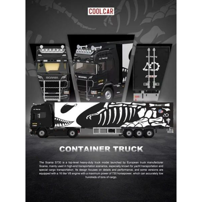 Scania Container Truck – Dinoco Livery, 1:64 Scale