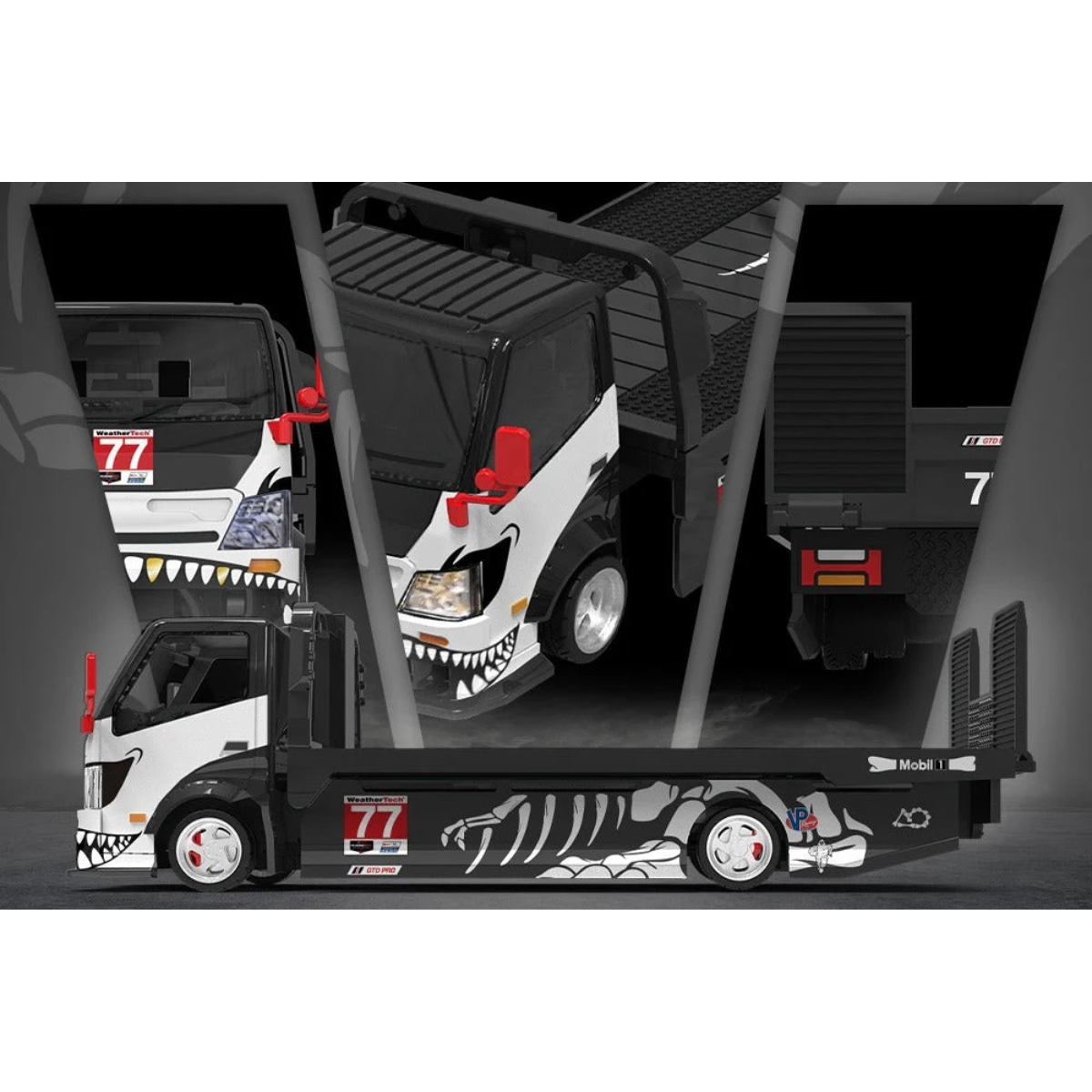 CC-H300 Flatbed Transport Trailer – Dinoco No. 77, 1:64 Scale