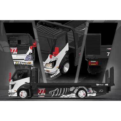 CC-H300 Flatbed Transport Trailer – Dinoco No. 77, 1:64 Scale