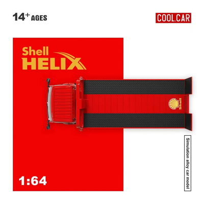 Hino H300 Transport Trailer - Shell Helix Livery, 1:64 Scale