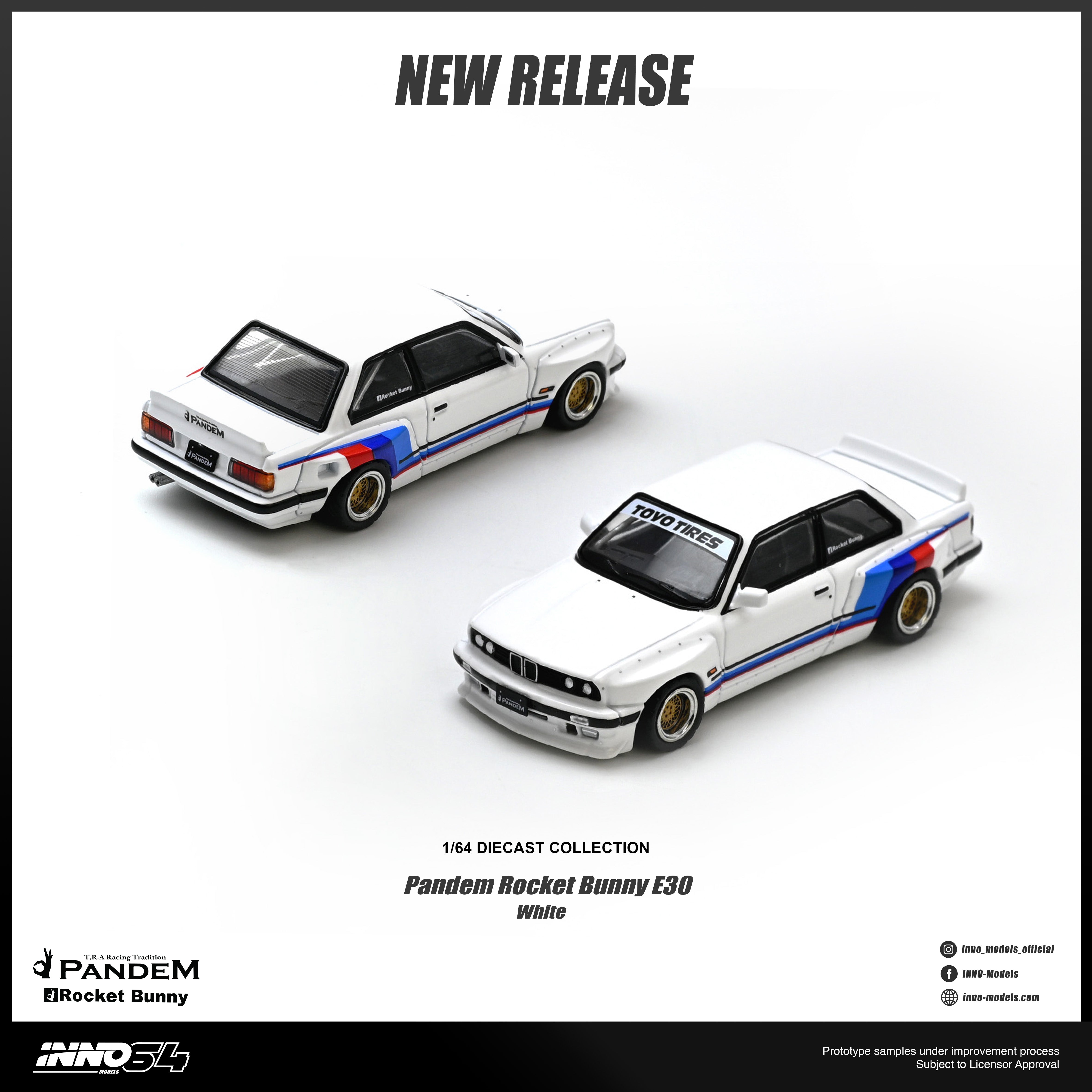 *PRE-ORDER* Pandem Rocket Bunny E30 , 1:64 Scale (White)