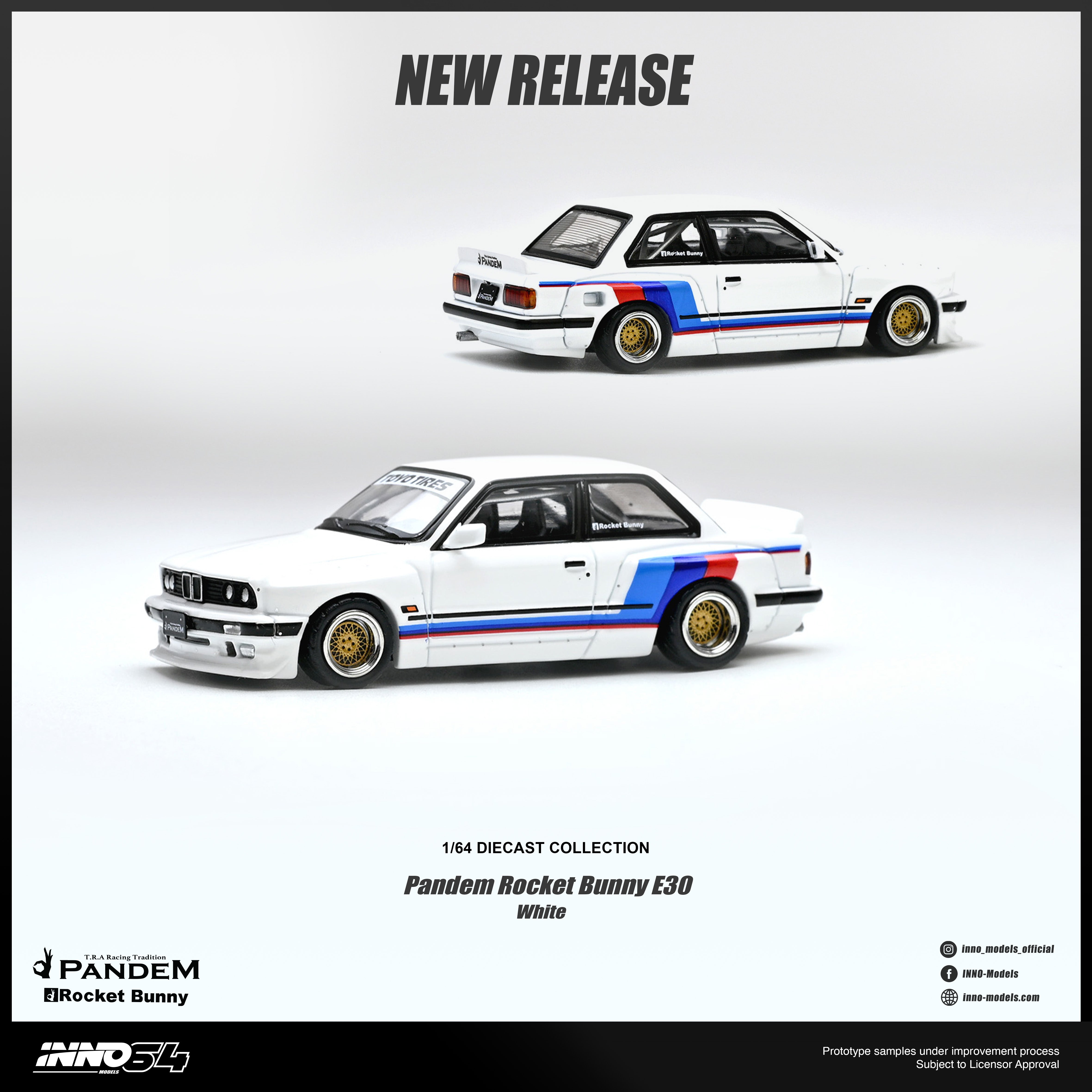 *PRE-ORDER* Pandem Rocket Bunny E30 , 1:64 Scale (White)