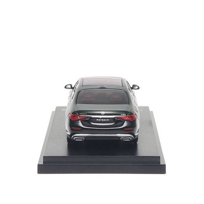 Premium scale diecast model car  – Mercedes-Benz Maybach S 680 V12 Edition - 2025, 1:64 Scale (Olive Metallic / Obsidian Black) Collectible