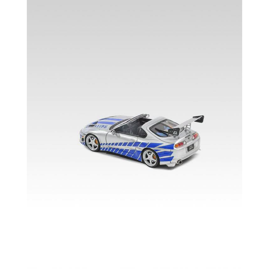 *PRE-ORDER* Toyota Supra Targa Roadster(Including Removable Roof), 4th-Generation A80 With Bomex, 1:64 Scale (Silver)
