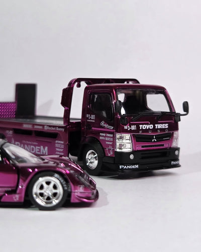 *HEC 2026* Pandem Lotus Elise Pandem Fuso-300 Rocket Bunny Racing, 1:64 Scale (Purple Chrome)
