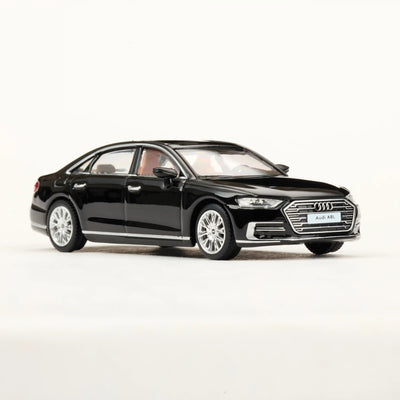 Premium scale diecast model car  – Audi A8L 2021, 1:64 Scale (Black) Collectible