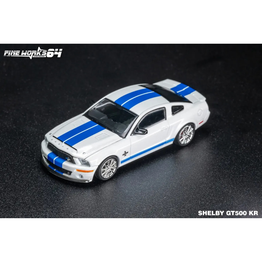 Mustang Shelby GT500, 1:64 Scale (White)