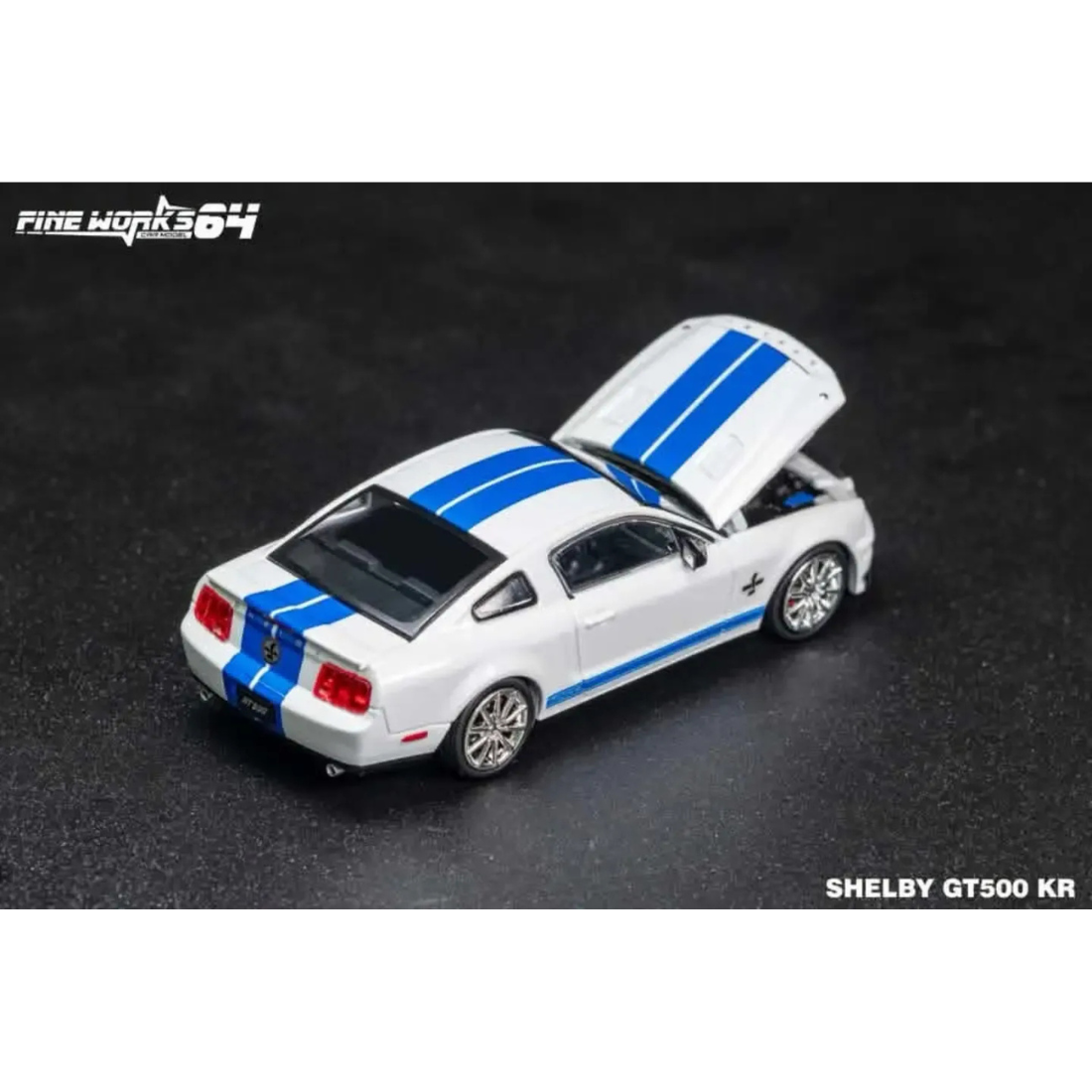 Mustang Shelby GT500, 1:64 Scale (White)