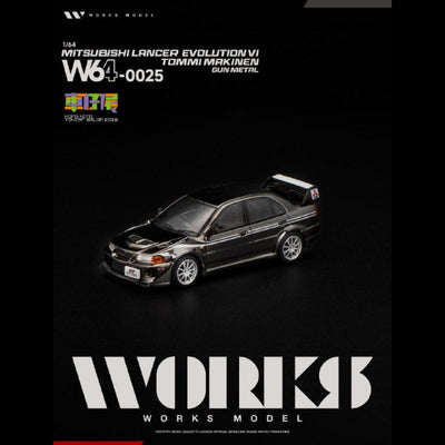 *HKTCS 2026* Mitsubishi Lancer Evolution VI Tommi Mäkinen Edition (Gun metal), 1:64 Scale