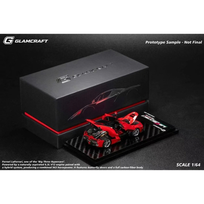 *Pre-Orders* LaFerrari (F150) Fully Open Diecast Model Rosso Corsa Coupe (Limted To 999pcs), 1:64 Scale