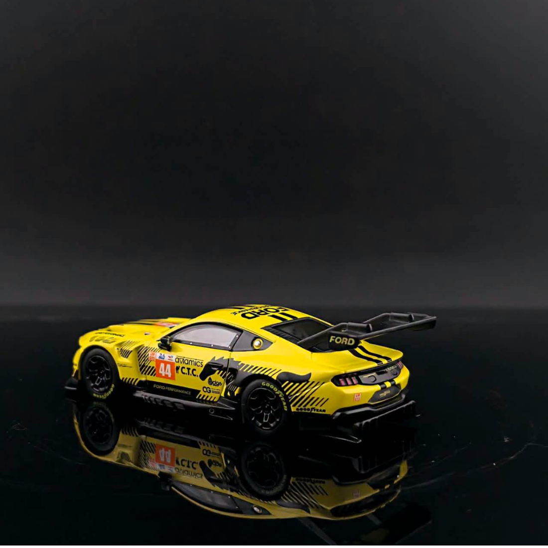 *Pre-Orders* Mustang GT3 Yellow #44 Livery (Limited to 1000pcs), 1:64 Scale