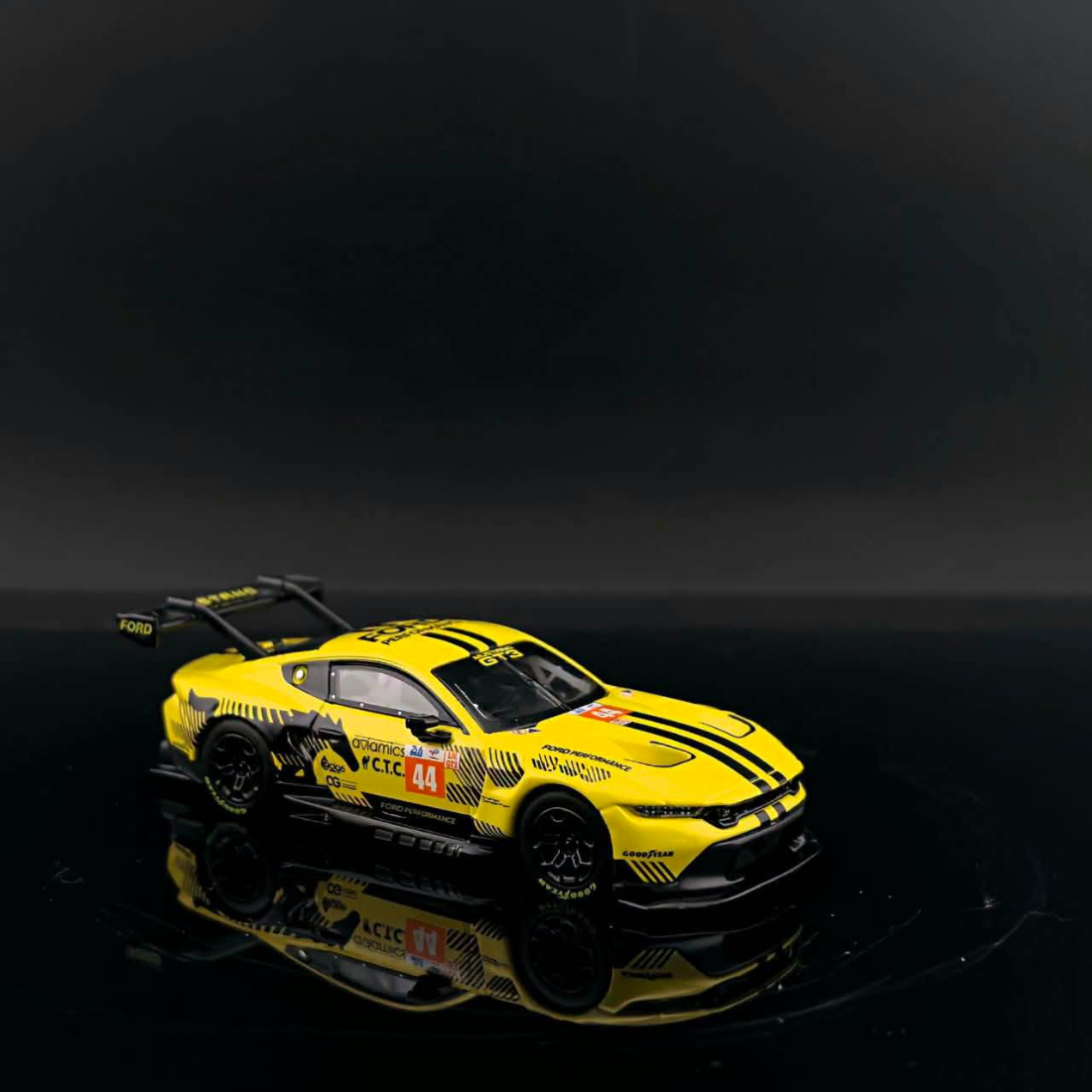 *Pre-Orders* Mustang GT3 Yellow #44 Livery (Limited to 1000pcs), 1:64 Scale