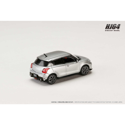 *PRE-ORDER* Suzuki Swift Sport (ZC32S), 1:64 Scale (Silver)