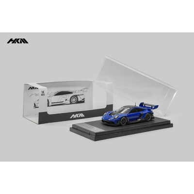 *Pre-Orders* Porsche 911 (992) GT3 R Rennsport with Brumos Wing Sanmarino Blue Metallic (Limited to 999pcs), 1:64 Scale