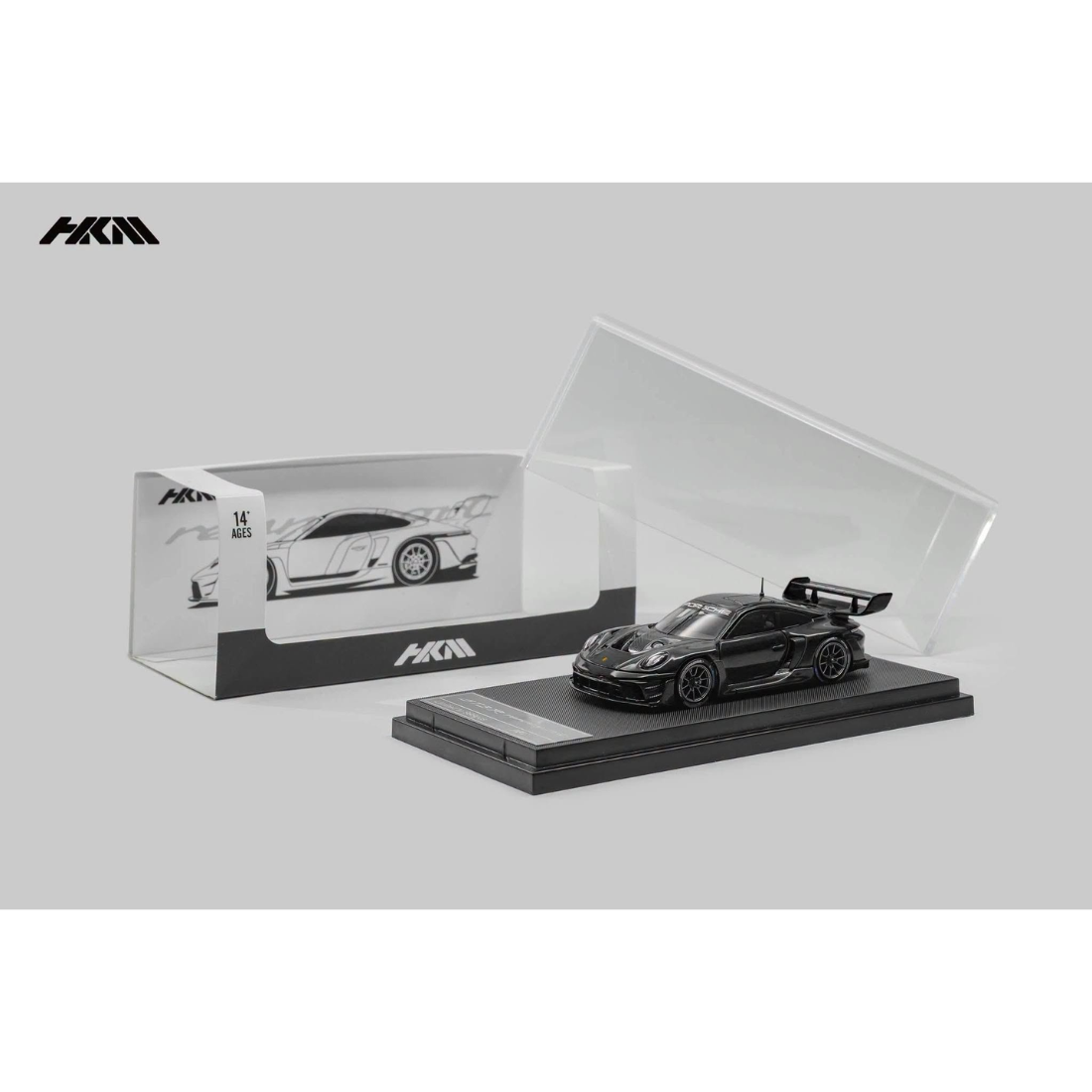*Pre-Orders* Porsche 911 (992) GT3 R Rennsport with Brumos Wing Gloss Black (Limited to 999pcs), 1:64 Scale