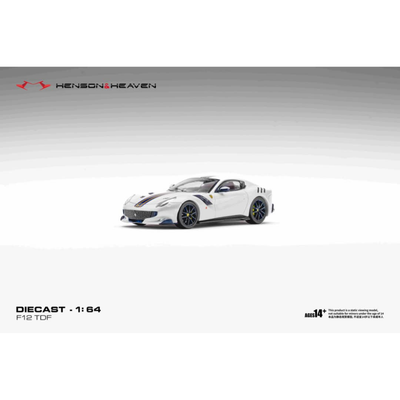 *PRE-ORDER* Ferrari F12 TDF Bianco Italian White, 1:64 Scale