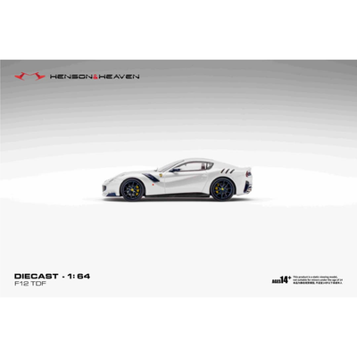 *PRE-ORDER* Ferrari F12 TDF Bianco Italian White, 1:64 Scale
