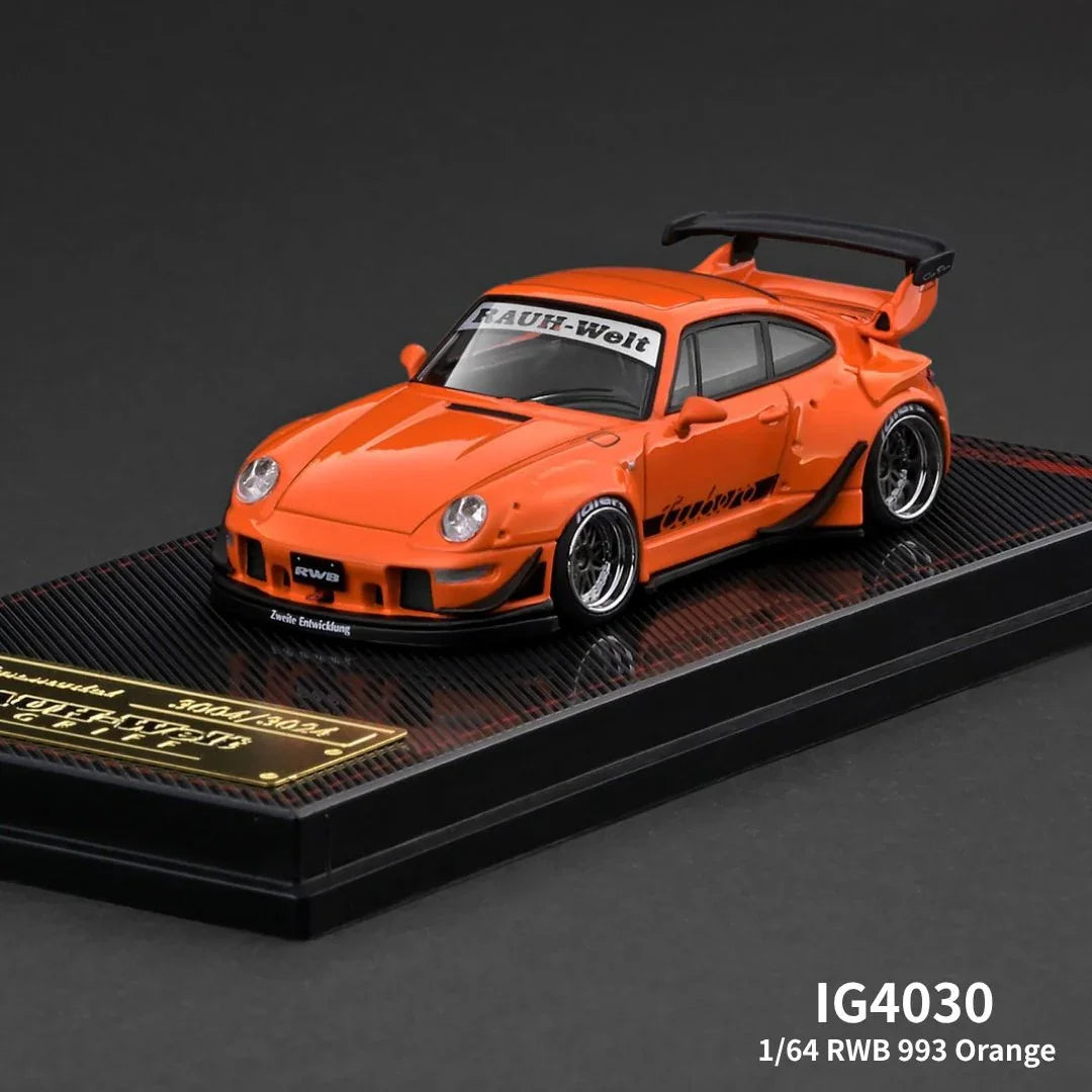 限定品　1/64 RWB 993 Orange llic RWB 993, 1:64 Scale (Orange Metallic) - Diecast Collector's Dream