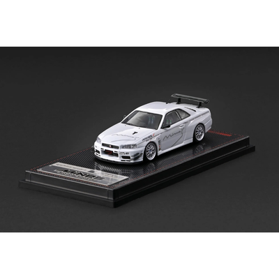 *PRE-ORDER* Nissan Skyline GT-R Mine's (R34) (Chance of Chase Car), 1:64 Scale (White)