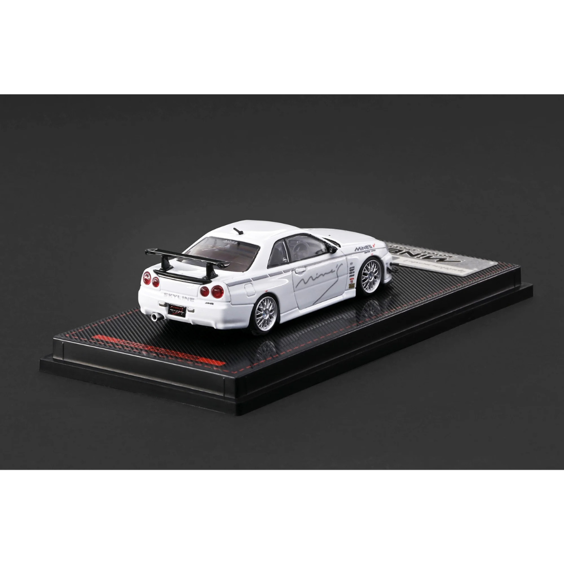 *PRE-ORDER* Nissan Skyline GT-R Mine's (R34) (Chance of Chase Car), 1:64 Scale (White)