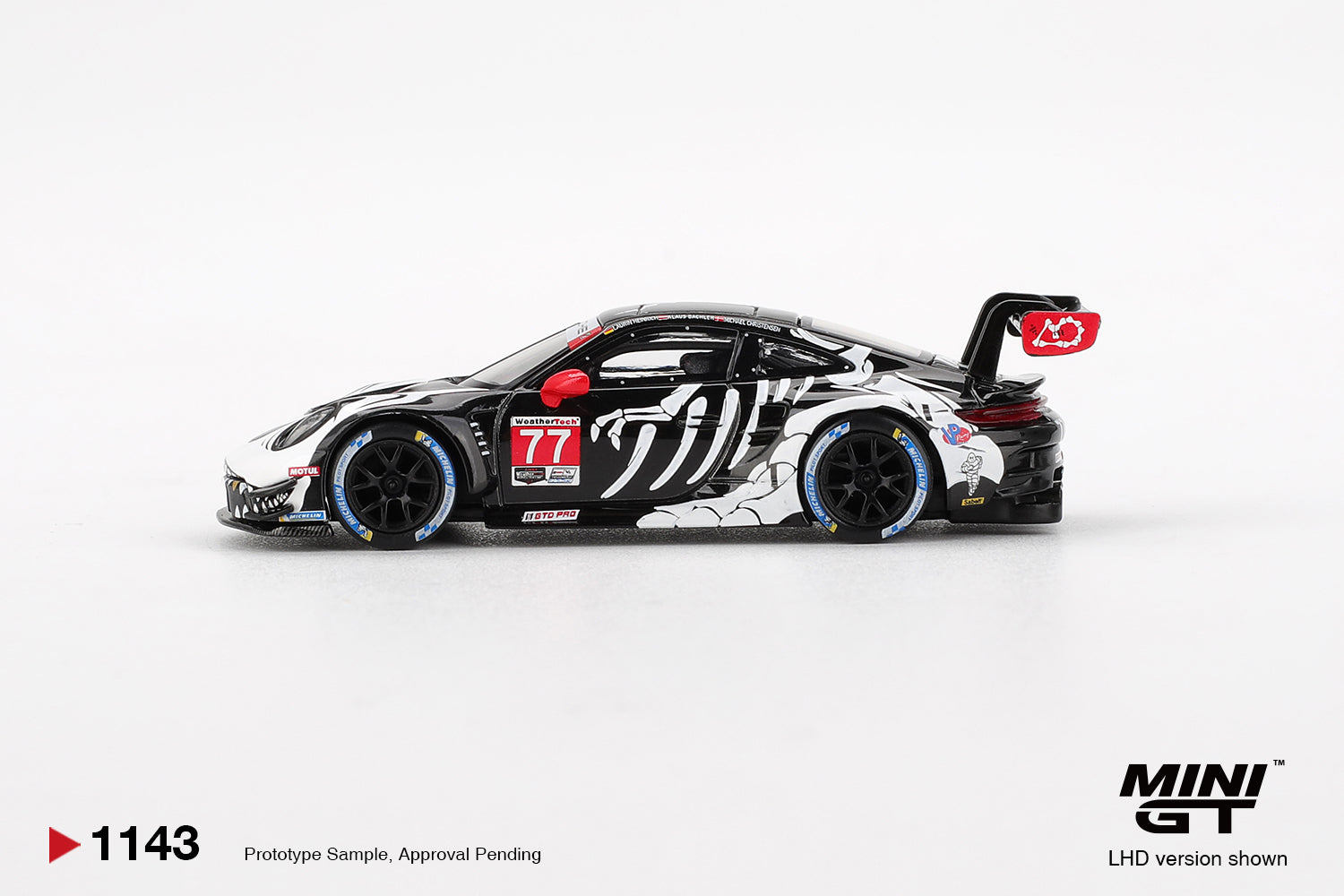 Porsche 911 GT3 R #77 AO Racing 2025 IMSA Petit Le Mans, 1:64 Scale
