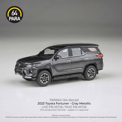 *PRE-ORDER* Toyota Fortuner 2023 , 1:64 Scale (Grey Metallic)