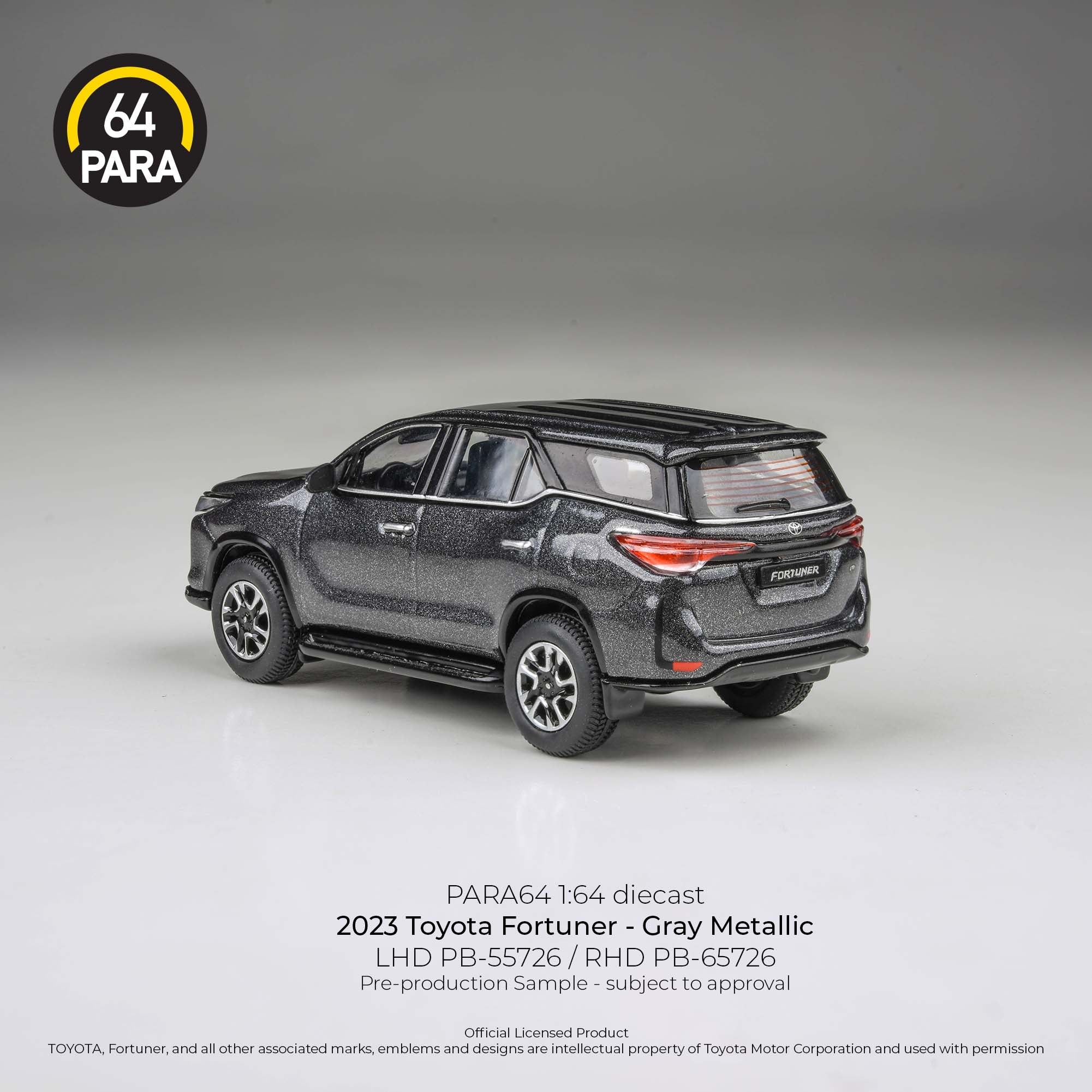 *PRE-ORDER* Toyota Fortuner 2023 , 1:64 Scale (Grey Metallic)
