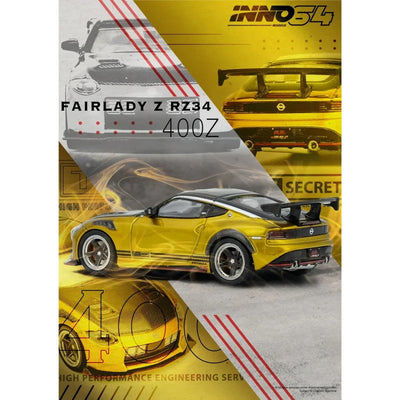 *PRE-ORDER* Top Secret FAIRLADY Z (RZ34), 1:64 Scale (Gold)