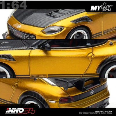*PRE-ORDER* Top Secret FAIRLADY Z (RZ34), 1:64 Scale (Gold)