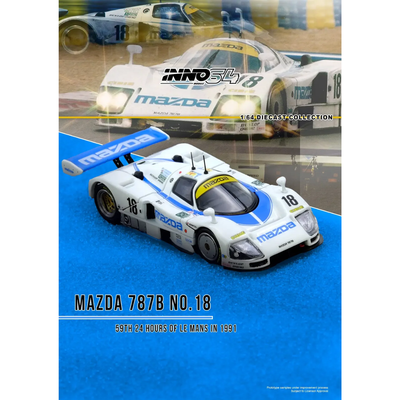 *PRE-ORDER* Mazda 787B No.18   59th 24 Hours Le Mans 1991, 1:64 Scale