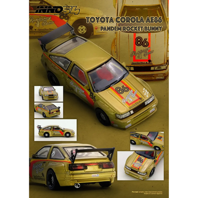*PRE-ORDER* Pandem Rocket Bunny AE86 Levin, 1:64 Scale