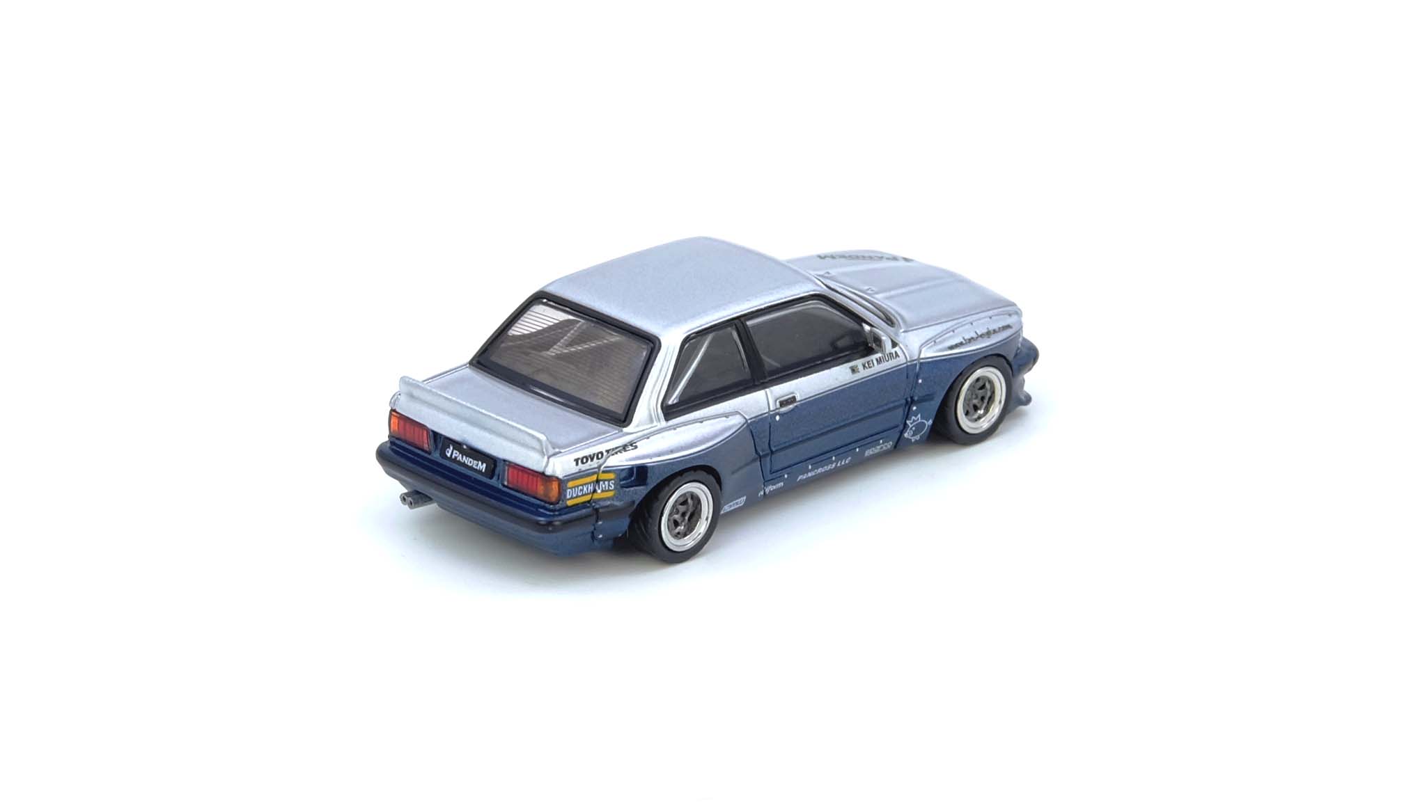 *PRE-ORDER* Pandem E30 M3, 1:64 Scale (Silver/Blue)