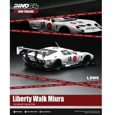 *PRE-ORDER* LB-Silhouette Works Miura GT with Chance of Chase Car, 1:64 Scale