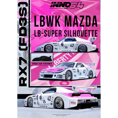 *PRE-ORDER* Mazda RX7 (FD3S) LB-SUPER SILHOUETTE "DRIFT GAMES 2025", 1:64 Scale