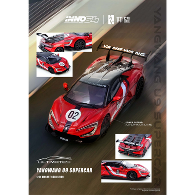 *PRE-ORDER* YANGWANG U9 Nurburgring Test Car 2025 "World Fastest EV Supercar", 1:64 Scale