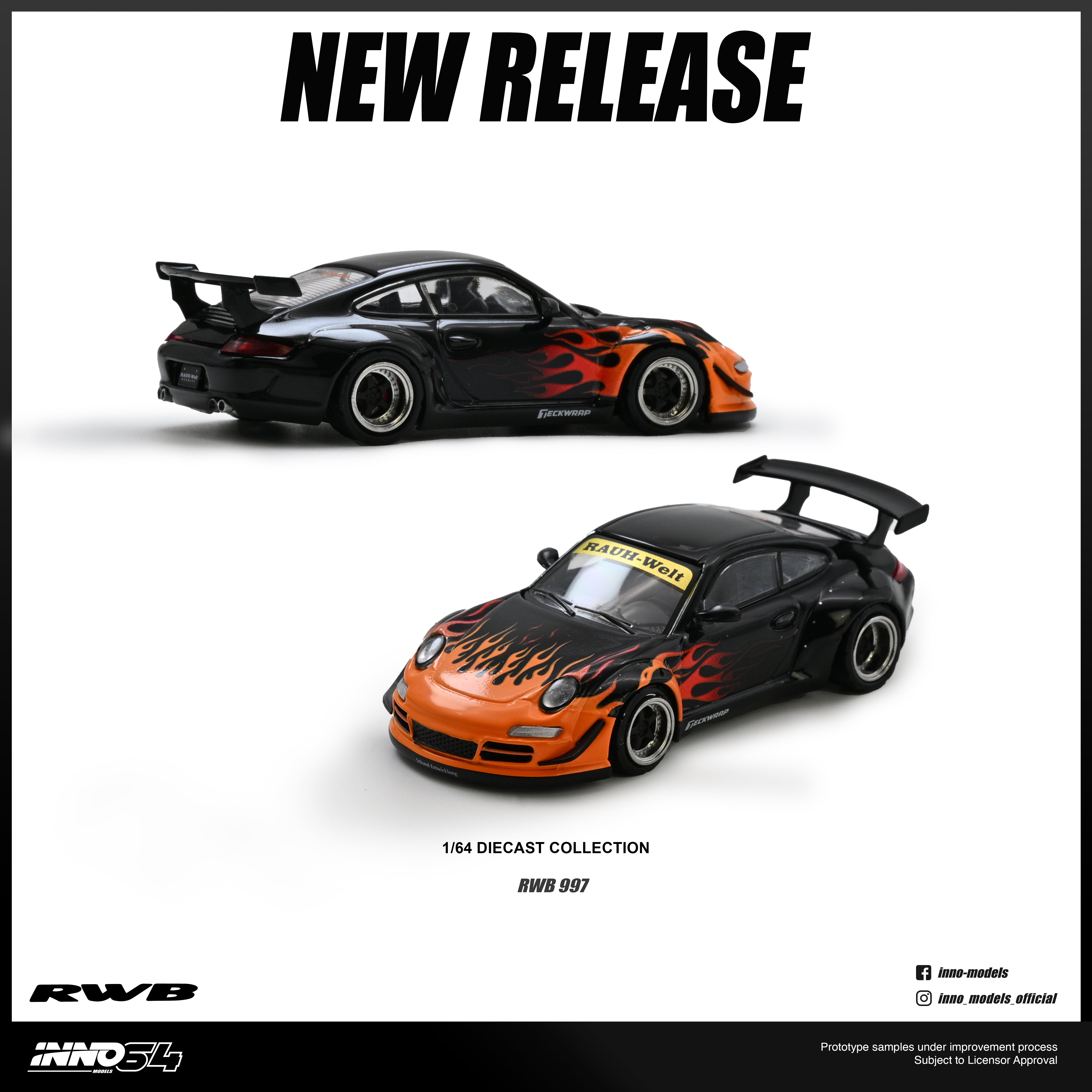 *PRE-ORDER*  RWB 997, 1:64 Scale (Black)