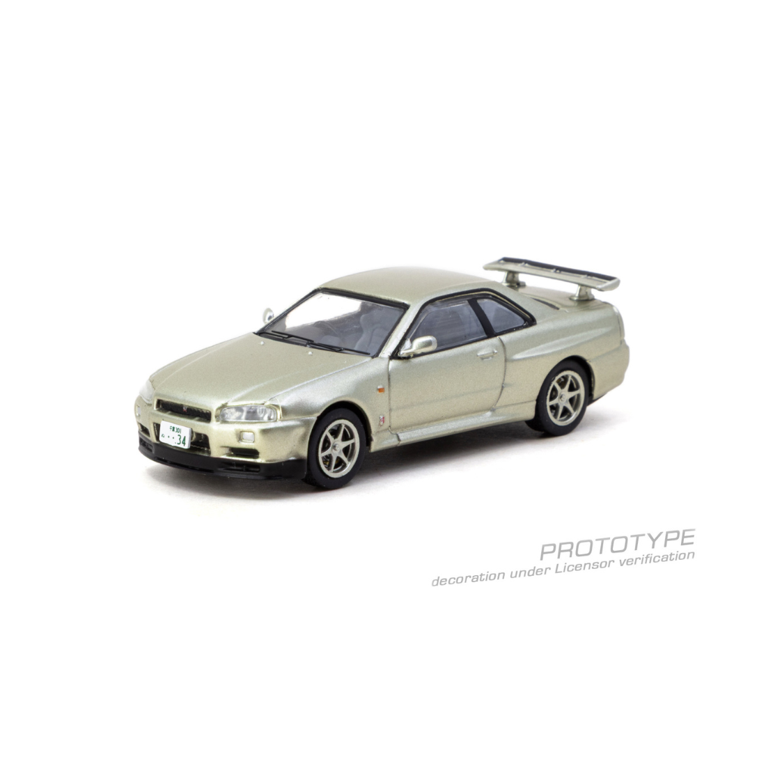 *PRE-ORDER* Nissan Skyline GT-R R34 Millenium Jade (Chance of Chase Car), 1:64 Scale