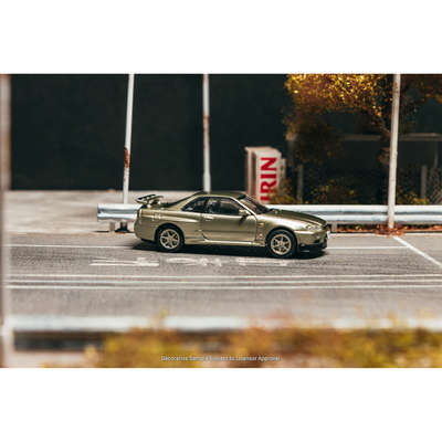 *PRE-ORDER* Nissan Skyline GT-R R34 Millenium Jade (Chance of Chase Car), 1:64 Scale