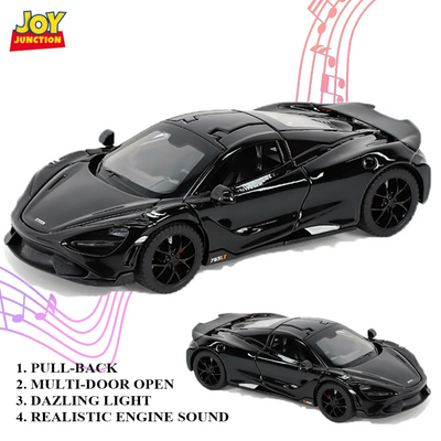 McLaren 765LT  Model Car, 1:32 Scale  (Black)